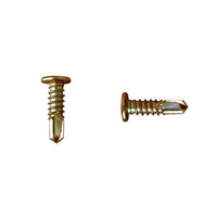 Flat head Self Drilling 10gx16mm Zinc Yellow Metal Screws