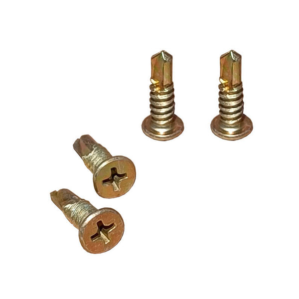 Flat head Self Drilling 10gx16mm Zinc Yellow Metal Screws